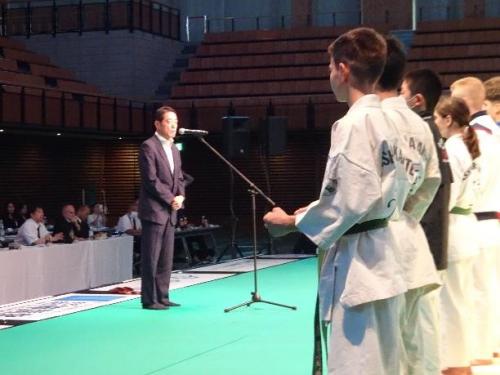 11月5日（日曜日）芦原空手ワールドチャンピオンシップ 開会セレモニー（県武道館）