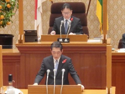 11月29日（水曜日）12月定例県議会開会（県議会議事堂）