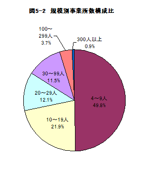 図5-2規模別事業所数構成比