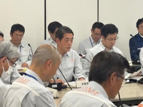 7月4日（金曜日）災害対策本部会議運営訓練（県庁）
