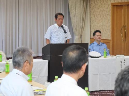 7月7日（月曜日）交通安全県民総ぐるみ運動愛媛県本部緊急会議（松山市）