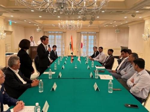 7月15日（火曜日）インド共和国タミルナドゥ州商工大臣、在大阪・神戸インド総領事らの訪問（松山市）