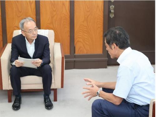 9月9日（火曜日）駐モザンビーク日本国大使の訪問（県庁）