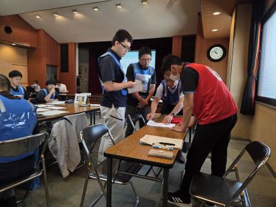 図上訓練写真　午前