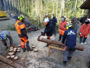 チェーンソー体験