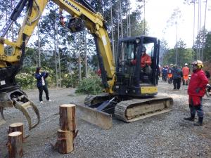 林業機械操作体験