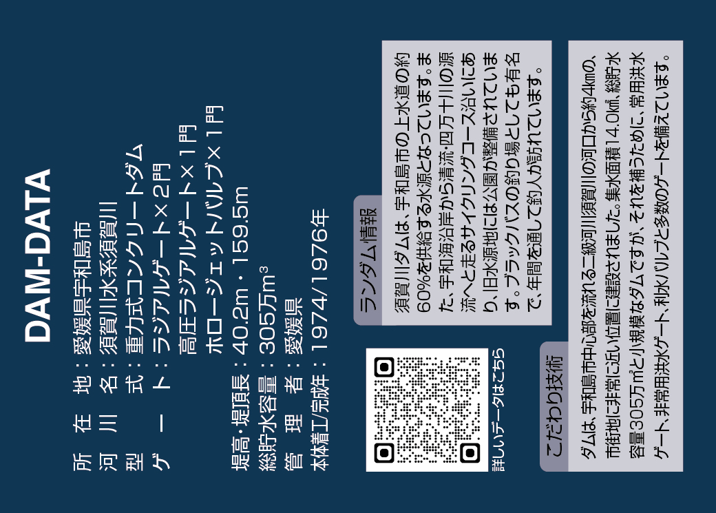 須賀川ダムカード（ウラ）