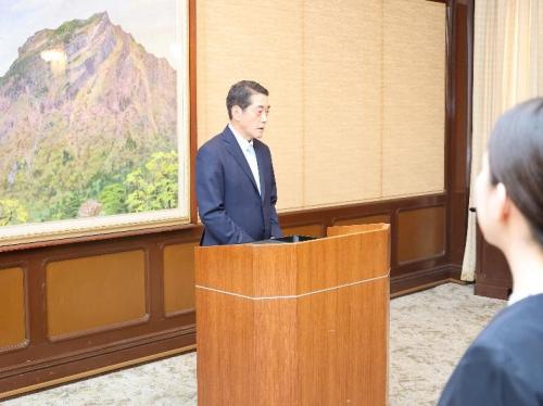 国・他県・市町交流職員等辞令交付式