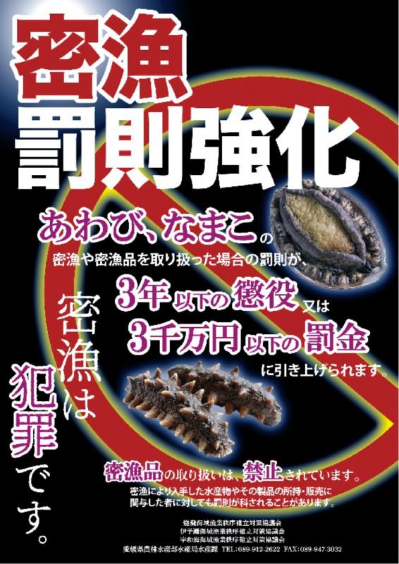 密漁防止啓発ポスターの画像