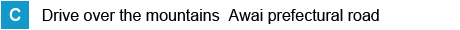 Drive over the mountains Awai prefectural road