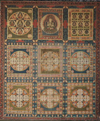 絹本著色両界曼荼羅の画像1