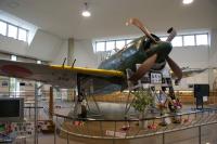 展示中の紫電改